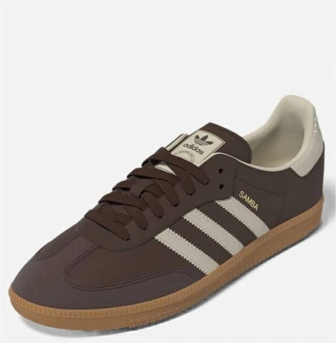 Adidas Samba Bruine Lederen Sneakers Brown Heren