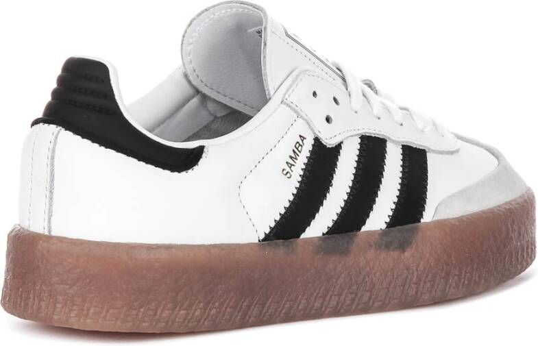 Adidas Sambae Wit Zwart Vrouwen Platform Sneakers White Dames