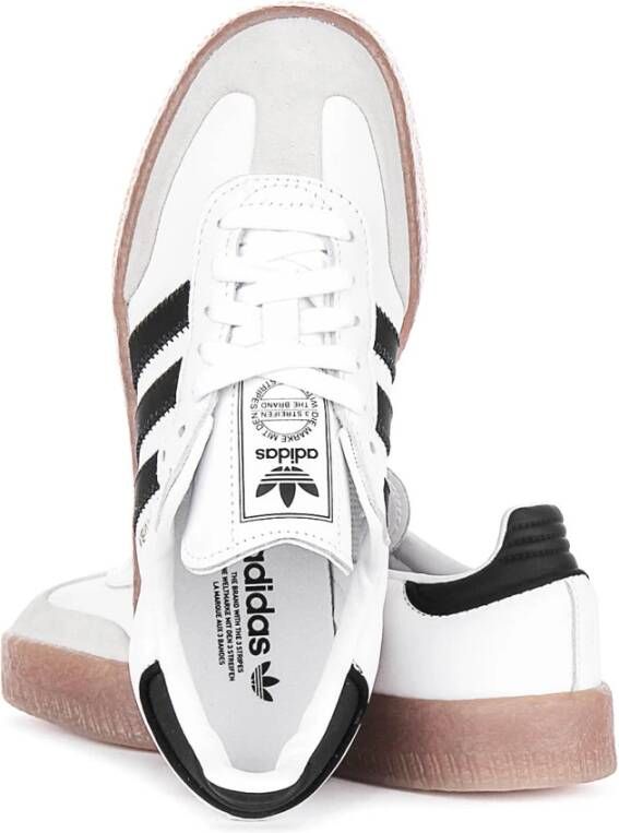 Adidas Sambae Wit Zwart Vrouwen Platform Sneakers White Dames