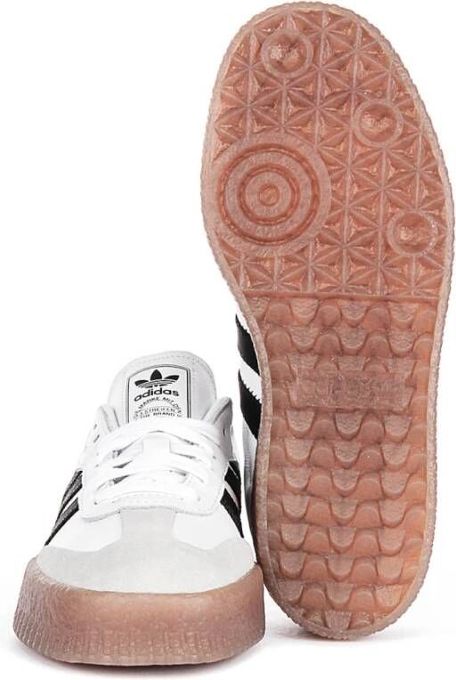 Adidas Sambae Wit Zwart Vrouwen Platform Sneakers White Dames