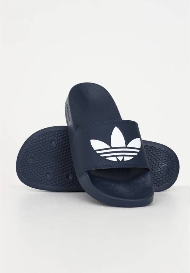 Adidas Blauwe Lite Sliders voor Heren en Dames Blauw Heren