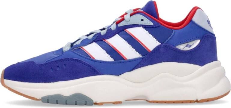 Adidas Retro F90 Lage Sneaker Blauw Heren