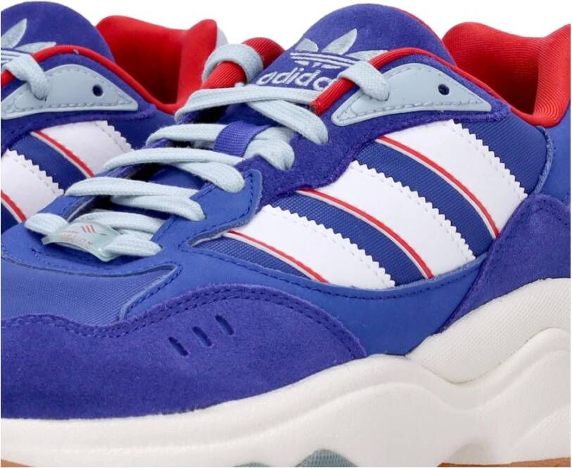 Adidas Retro F90 Lage Sneaker Blauw Heren