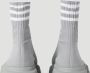 Balenciaga Speed Sneakers Gebreide Weefsel Handtekening Streep Motief Grijs Heren - Thumbnail 10