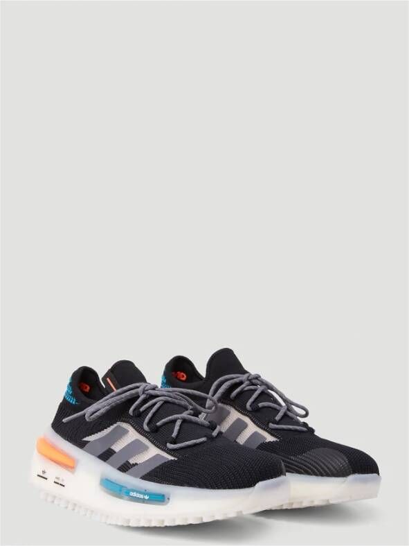 Adidas Sneakers met mesh logo en platformzool Zwart Heren