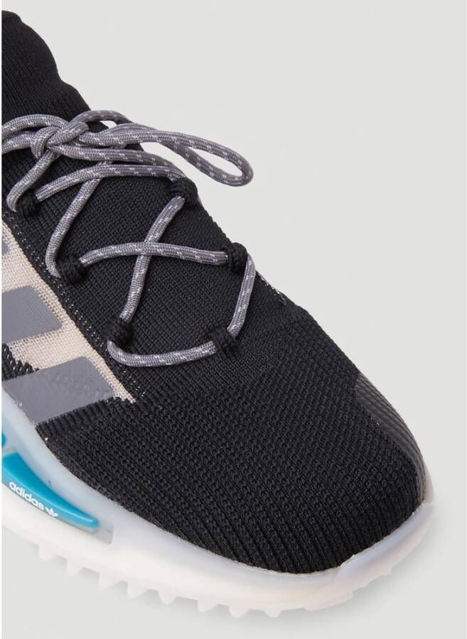 Adidas Sneakers met mesh logo en platformzool Zwart Heren