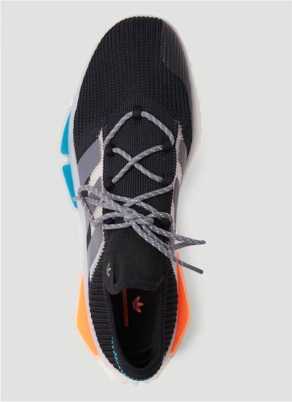 Adidas Sneakers met mesh logo en platformzool Zwart Heren