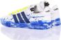 Adidas Handgemaakte Wit Blauwe Sneakers Multicolor Heren - Thumbnail 3