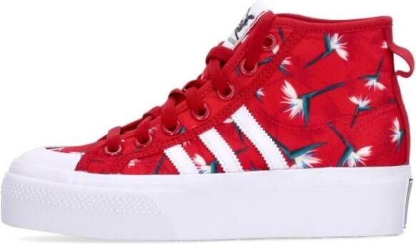 Adidas Platform Mid TM W x Thebe Magugu Power Red Rood Dames