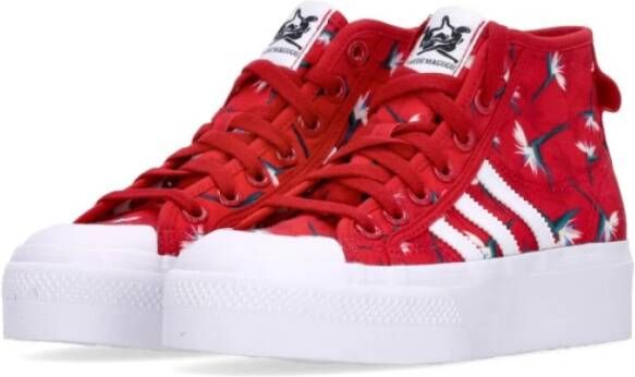 Adidas Platform Mid TM W x Thebe Magugu Power Red Rood Dames