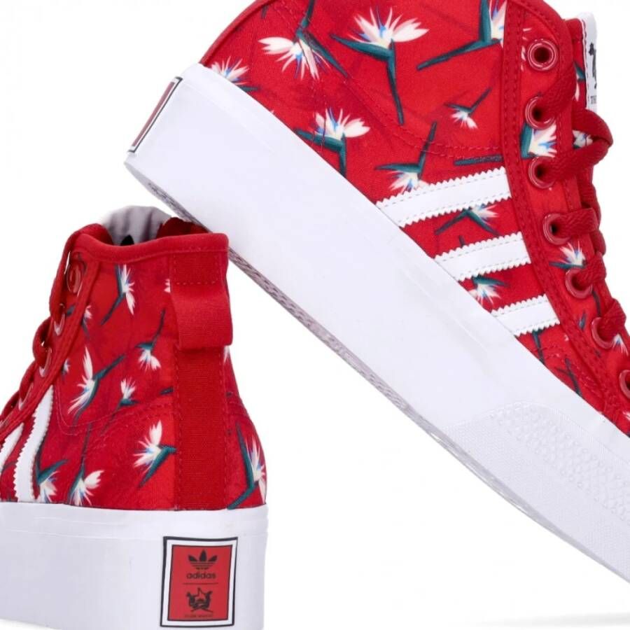 Adidas Platform Mid TM W x Thebe Magugu Power Red Rood Dames