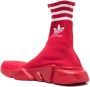 Balenciaga Speed Lt Adidas Sneakers Red Logo White Rood Dames - Thumbnail 2