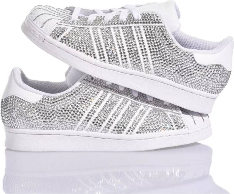 Adidas Handgemaakte Witte Sneakers voor Vrouwen Multicolor Dames