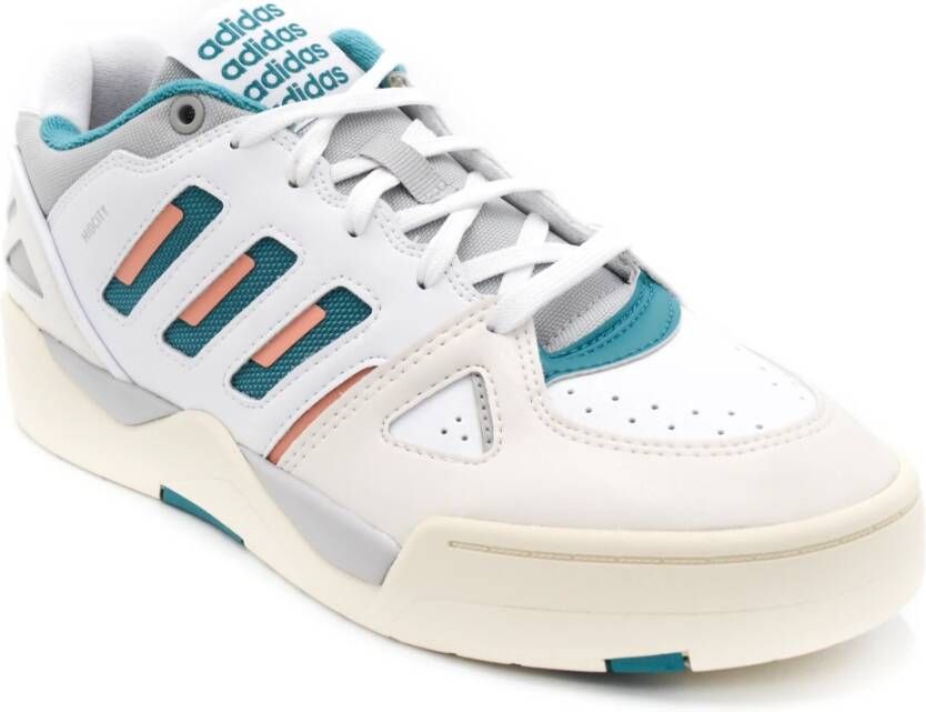 Adidas Witte Sneakers Materiaal: Stof Zool: Rubber Wit Heren