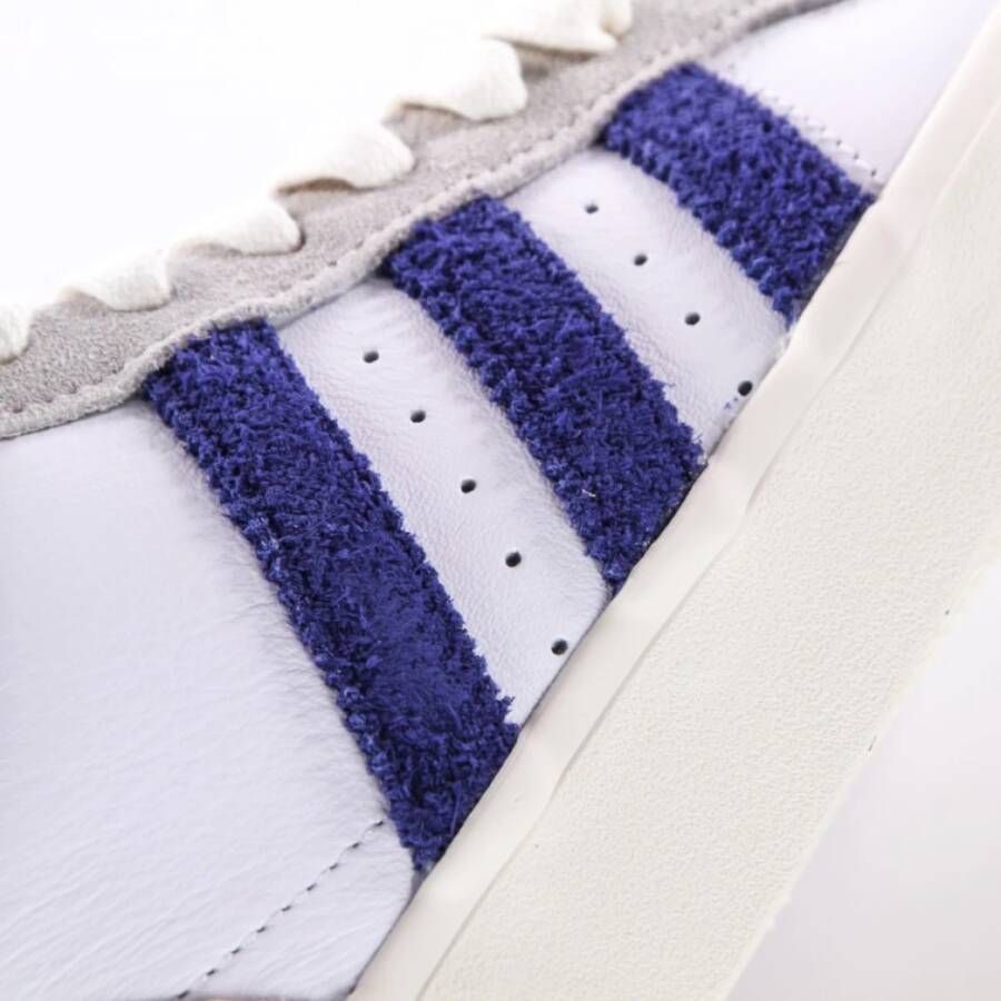 Adidas Profi Diagonale Streep Hoge Sneakers Wit Heren