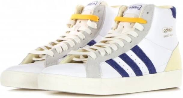 Adidas Profi Diagonale Streep Hoge Sneakers Wit Heren