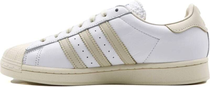 Adidas Leren en Nubuck Gymschoenen Wit Heren