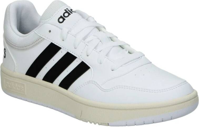 Adidas Lage Clic Leren Sneakers Wit Heren