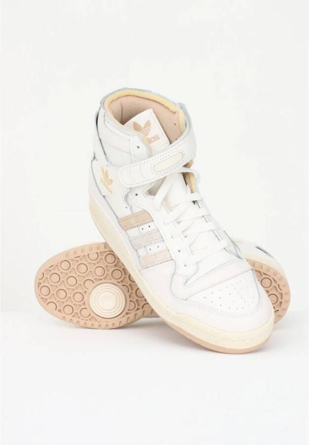 Adidas Hoge witte sneakers voor heren Wit Heren