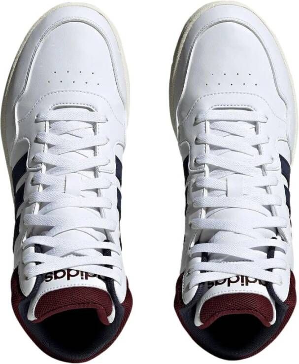 Adidas Heren Hoops 3.0 Mid Sneakers Wit Heren