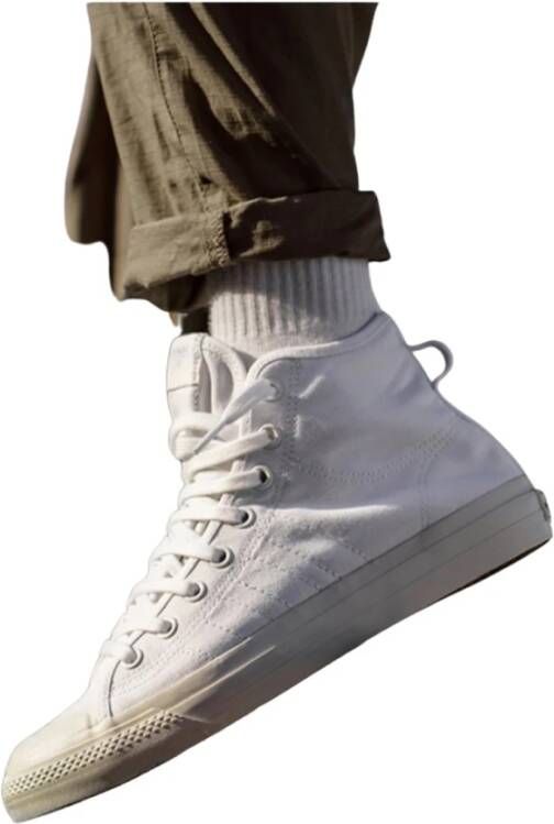 Adidas Hoge canvas sneakers Wit Unisex