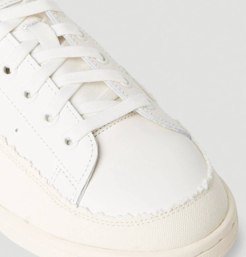 Adidas Recon Sneakers Leer Ronde Neus Vetersluiting Wit Unisex