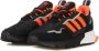 Adidas Originals ZX 1K Boost Schoenen Core Black Solar Orange Silver Metallic Dames - Thumbnail 10