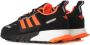 Adidas Originals ZX 1K Boost Schoenen Core Black Solar Orange Silver Metallic Dames - Thumbnail 13