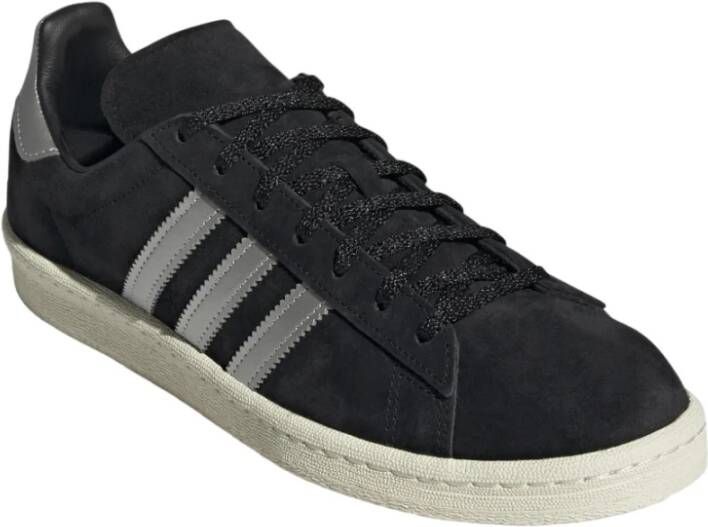 Adidas Moderne Leren Sneakers Zwart Heren