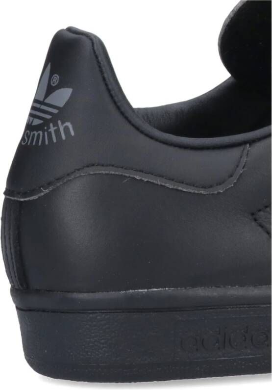 Adidas Zwarte Leren Gymschoenen Zwart Unisex