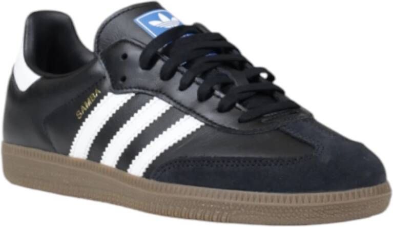 Adidas Stijlvolle Leren Sneakers Black Dames