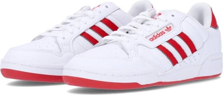 Adidas Strepen Lage Sneaker Cloud White Rood Grijs White Heren