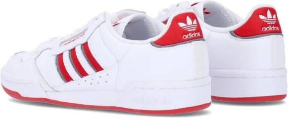 Adidas Strepen Lage Sneaker Cloud White Rood Grijs White Heren