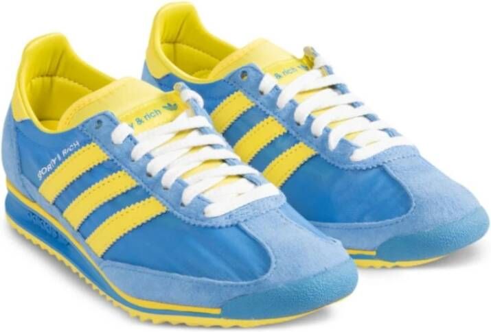 Adidas Suede Low-Top Sneakers met 3-Stripes Blue Heren
