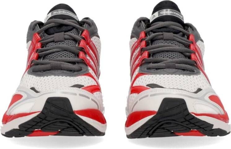 Adidas Supernova Cushion Lage Sneaker Grijs Wit Rood Multicolor Heren