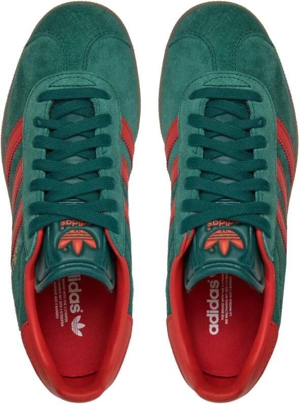 Adidas Vintage Gazelle Sneakers Groen Rood Gum Green Heren