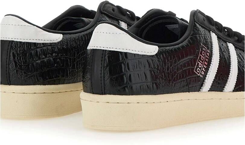 Adidas Vintage Sneakers Zwart Roomleer