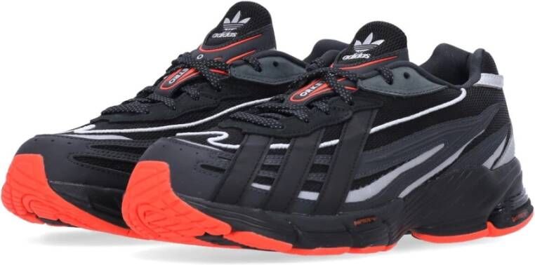 Adidas Vlammen effect lage schoen met strepen Black Heren