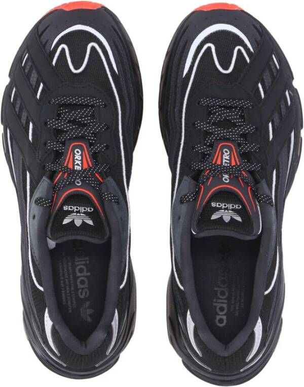 Adidas Vlammen effect lage schoen met strepen Black Heren