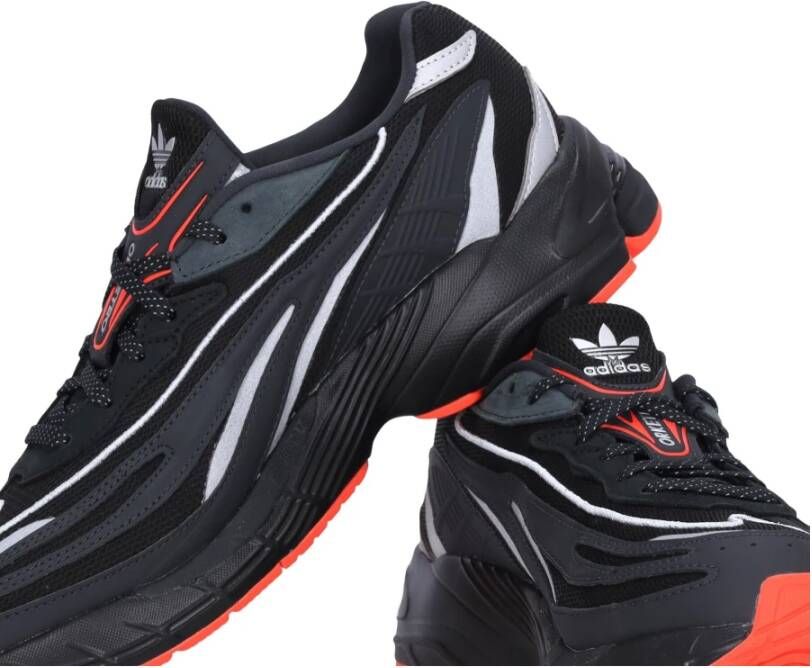 Adidas Vlammen effect lage schoen met strepen Black Heren