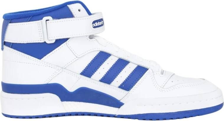 Adidas Witte en Blauwe Sportschoenen voor Heren Wit Heren