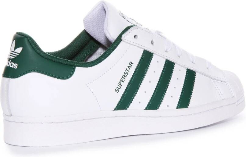 Adidas Witte Groene Superstar 70s Trainers Mannen White Heren