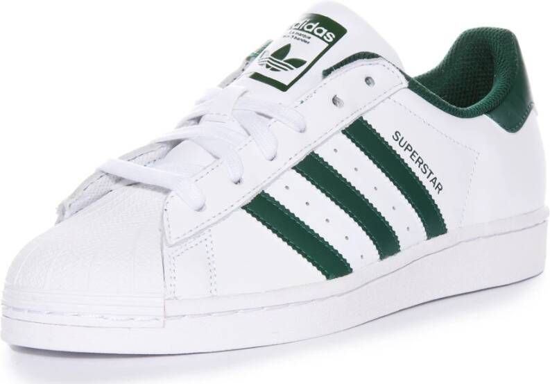Adidas Witte Groene Superstar 70s Trainers Mannen White Heren