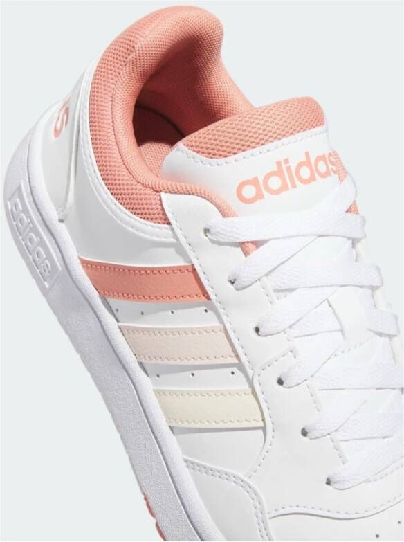 Adidas Witte Hoops 3.0 Sneakers Wit Dames