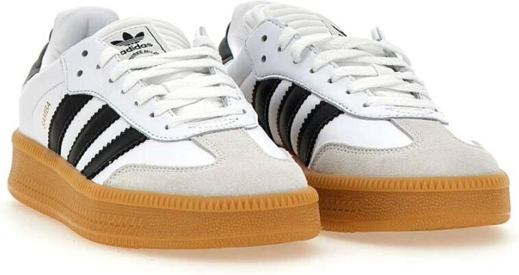 Adidas Witte Samba xlg Sneakers met Zwarte Details White Heren