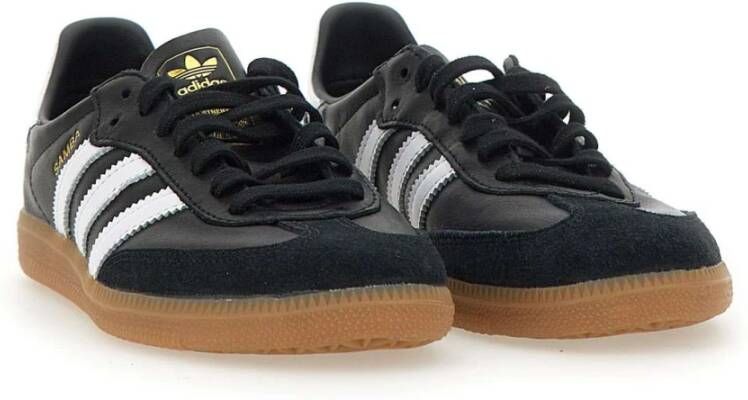 Adidas Zwarte Samba Decon Sneakers met Witte Details Black Heren