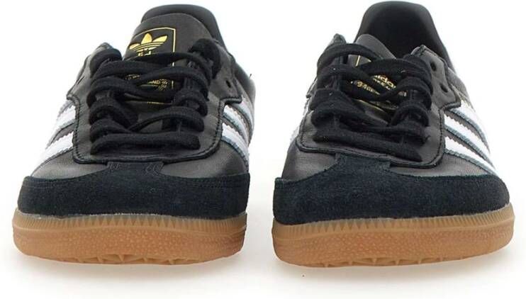 Adidas Zwarte Samba Decon Sneakers met Witte Details Black Heren
