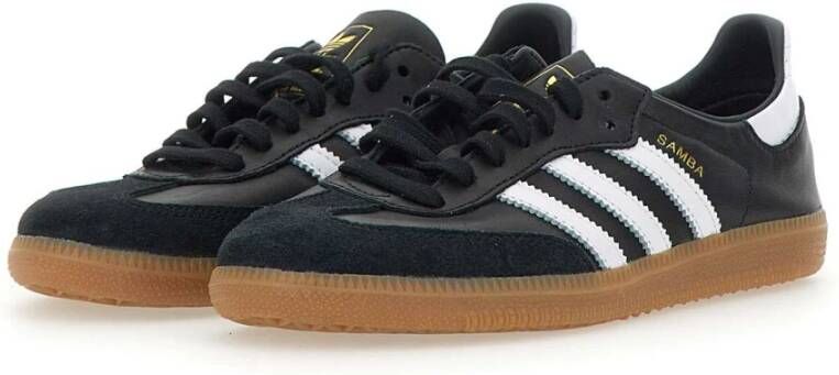Adidas Zwarte Samba Decon Sneakers met Witte Details Black Heren