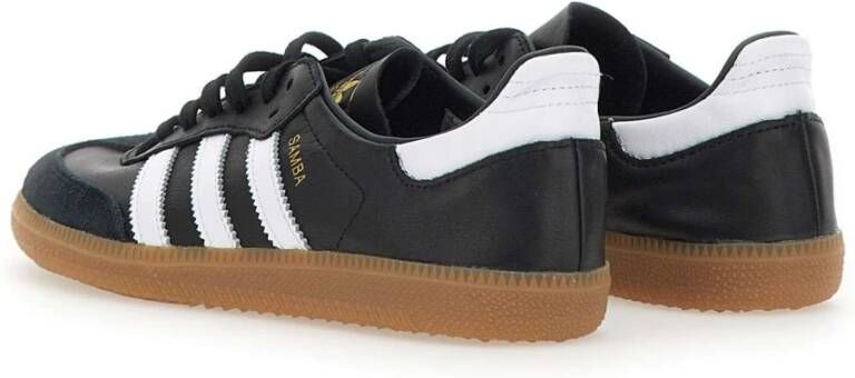 Adidas Zwarte Samba Decon Sneakers met Witte Details Black Heren