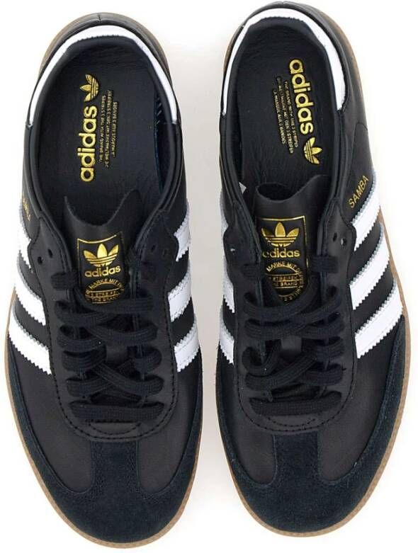 Adidas Zwarte Samba Decon Sneakers met Witte Details Black Heren